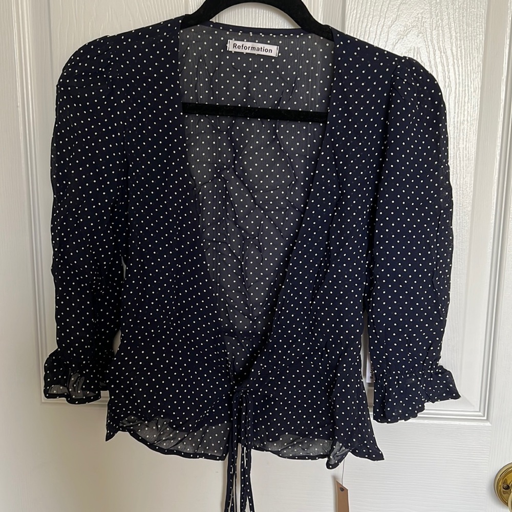 Reformation Emma blouse (NWT)
